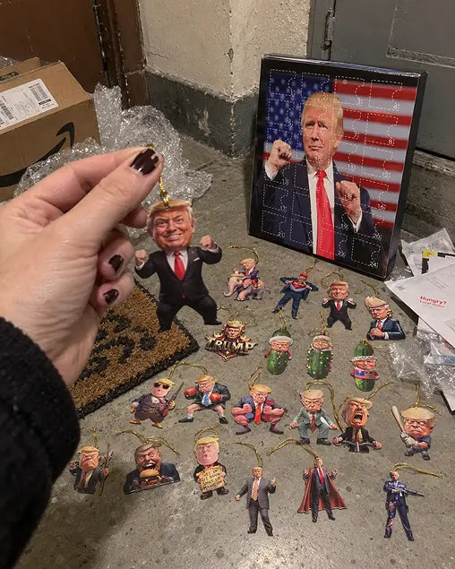 Customer photo of TrumpAdvent calendar ornaments