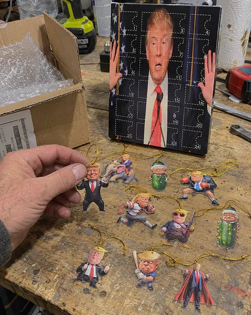 Customer photo of TrumpAdvent calendar ornaments