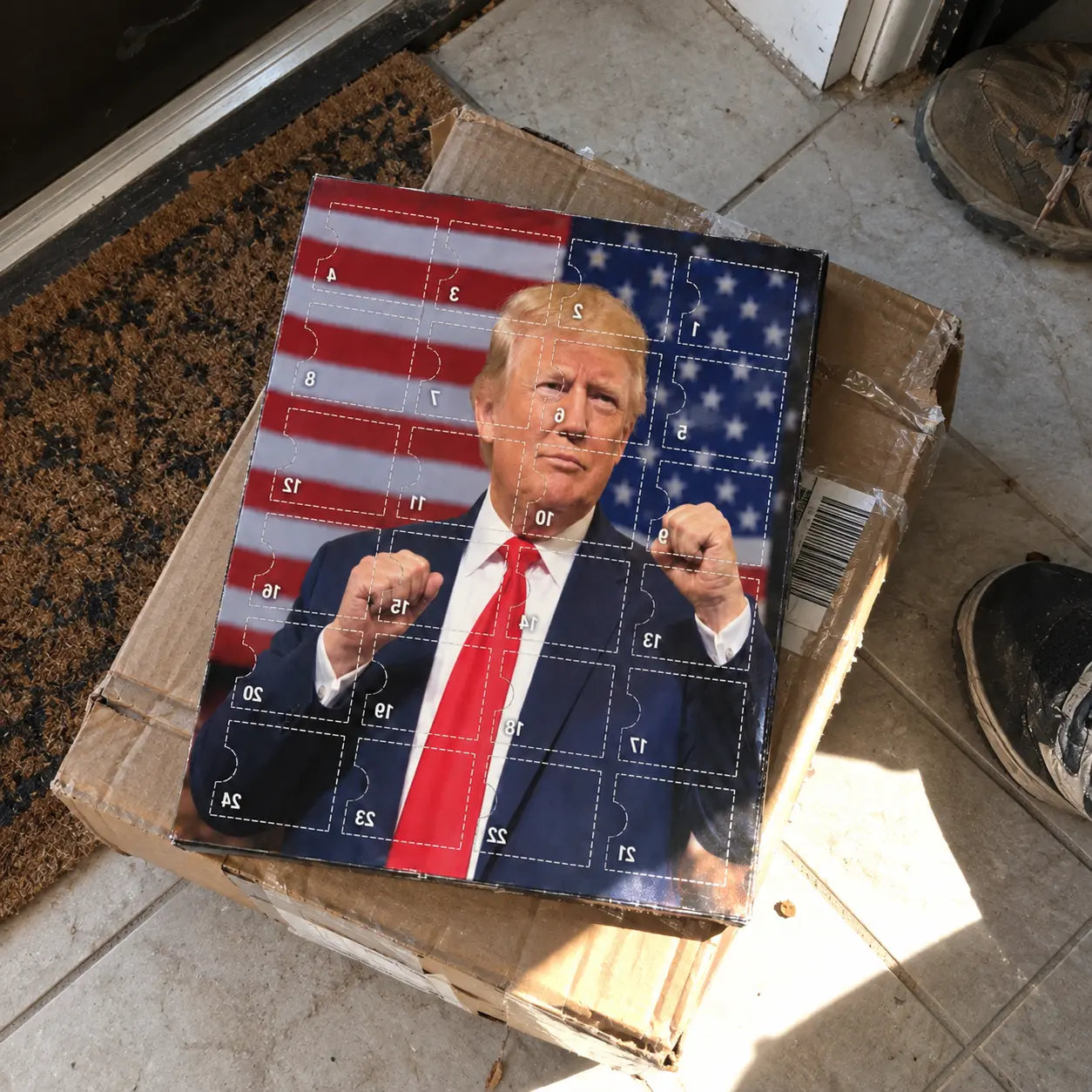 Customer photo of TrumpAdvent calendar ornaments