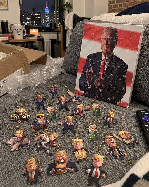 Customer photo of TrumpAdvent calendar ornaments
