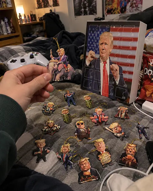 Customer photo of TrumpAdvent calendar ornaments