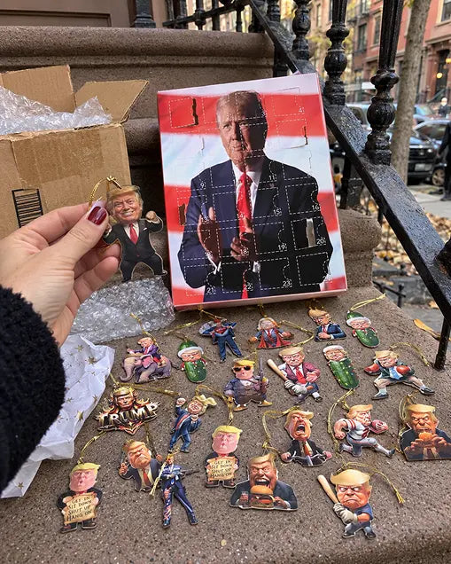 Customer photo of TrumpAdvent calendar ornaments